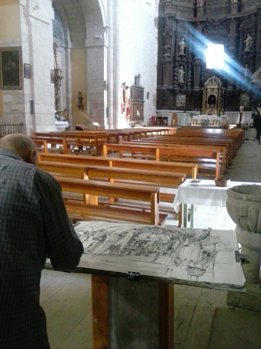 Joan Bueno pintando (pequeño)